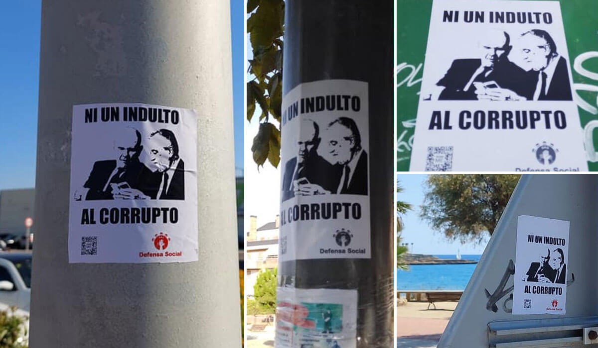 Aparecen carteles de DAS en varias ciudades contra el indulto a los corruptos