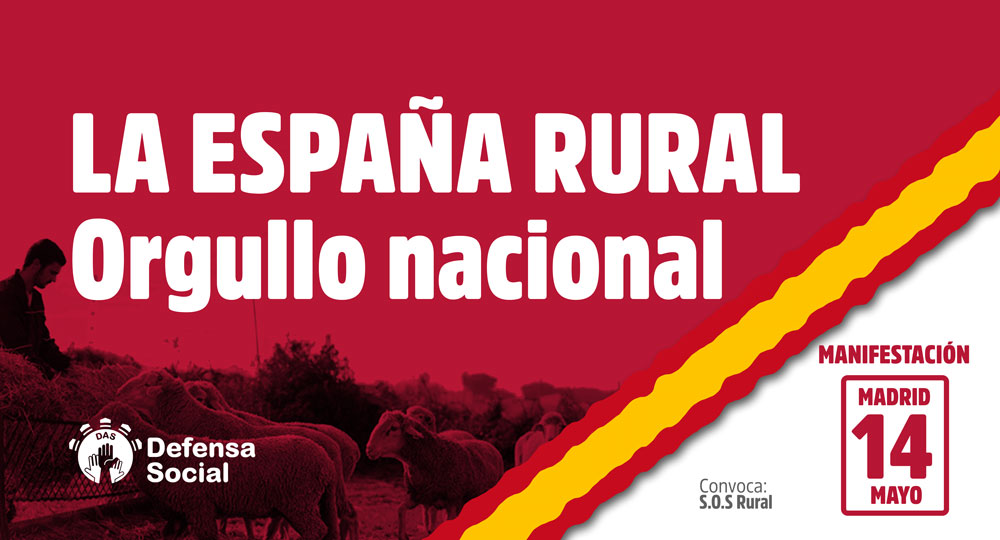 Defensa Social acudirá a la manifestación por la España Rural